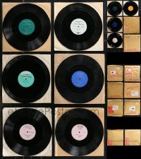 2d0619 LOT OF 10 33 1/3 RPM RADIO SPOTS RECORDS 1960s commercials for a variety of movies!