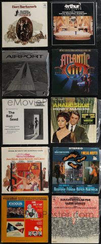 2d0618 LOT OF 10 33 1/3 RPM RECORDS 1960s-1980s great music from a variety of different movies!