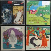 2d0628 LOT OF 4 33 1/3 RPM BORIS KARLOFF RECORDS 1940s-1970s stories read by the horror legend!