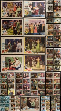 2d0349 LOT OF 105 1940S LOBBY CARDS 1940s incomplete sets from a variety of different movies!