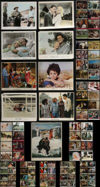 2d0785 LOT OF 105 8X10 COLOR STILLS & MINI LOBBY CARDS 1950s-1970s a variety of movie scenes!