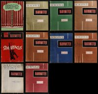 2d0655 LOT OF 10 BOX OFFICE BAROMETER EXHIBITOR MAGAZINES 1950s-1960s great images & articles!