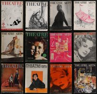 2d0524 LOT OF 17 THEATRE ARTS MAGAZINES 1950s-1960s one with cover art by Al Hirschfeld!