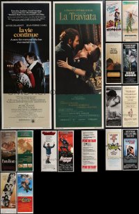 2d1054 LOT OF 17 UNFOLDED 1980S INSERTS 1980s great images from a variety of different movies!