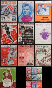 2d0723 LOT OF 19 SHEET MUSIC 1930s-1940s great songs from a variety of different movies!