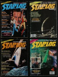 2d0594 LOT OF 4 STARLOG MAGAZINES 1970s filled with great sci-fi images & articles!