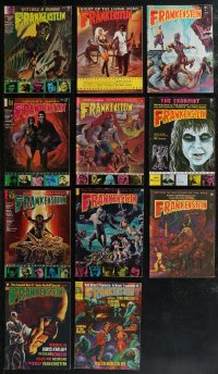 2d0545 LOT OF 11 CASTLE OF FRANKENSTEIN MAGAZINES 1960s-1970s great horror images & articles!