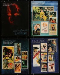 2d0647 LOT OF 4 HERITAGE 2020-21 MOVIE POSTER AUCTION CATALOGS 2020-2021 great color images!