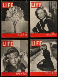 2d0605 LOT OF 4 1940S LIFE MAGAZINES 1940s filled with great images & articles!