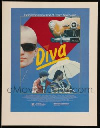 2d0748 LOT OF 38 UNFOLDED DIVA 8.5X11 SPECIAL POSTERS 1981 Jean-Jacques Beineix French mystery!