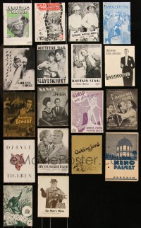 2d0917 LOT OF 18 DANISH PROGRAMS 1920s-1950s great images & info for a variety of different movies!