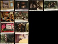 2d0454 LOT OF 10 NON-US SEXPLOITATION LOBBY CARDS 1960s-1970s great scenes from sexy movies!