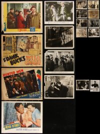 2d0475 LOT OF 4 LOBBY CARDS & 14 8X10 STILLS 1930s-1950s great scenes from a variety of movies!