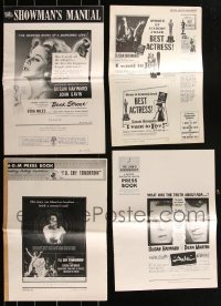 2d0517 LOT OF 4 SUSAN HAYWARD UNCUT PRESSBOOKS 1950s advertising for a variety of her movies!