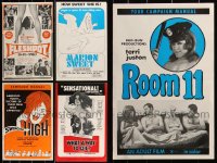 2d0212 LOT OF 5 UNCUT SEXPLOITATION PRESSBOOKS 1960s-1970s great advertising for sexy movies!