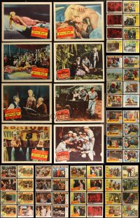 2d0350 LOT OF 100 1950S LOBBY CARDS 1950s incomplete sets from a variety of different movies!