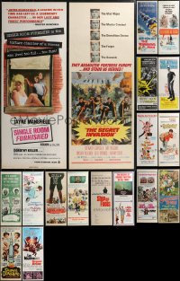 2d1052 LOT OF 18 MOSTLY UNFOLDED 1960S INSERTS 1960s a variety of cool movie images!