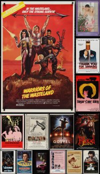 2d1254 LOT OF 19 UNFOLDED SINGLE-SIDED ONE-SHEETS 1980s-2000s a variety of cool movie images!