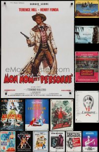 2d1217 LOT OF 18 FORMERLY FOLDED FRENCH 23X32 POSTERS 1950s-1990s a variety of cool movie images!