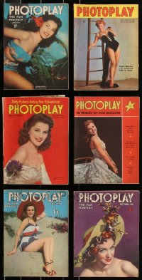 2d0544 LOT OF 11 ENGLISH PHOTOPLAY MOVIE MAGAZINES 1950s filled with great images & articles!