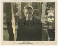 2f1917 HORROR OF DRACULA 8x10 still 1958 c/u of Christopher Lee as the vampire showing fangs!