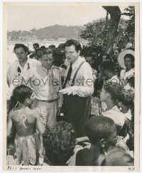 2f1929 IT'S ALL TRUE candid 8.25x10 still 1942 Orson Welles & crew film Carnival in Rio, ultra rare!