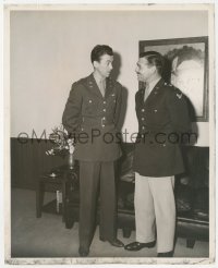 2f1931 JAMES STEWART/CLARK GABLE 8x10 still 1943 both as First Lieutenants in Army Air Corps!