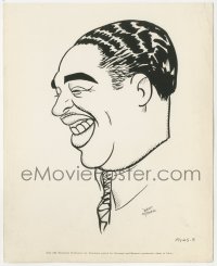 2f1972 MURDER AT THE VANITIES 8x10 key book still 1934 Hen Stowell caricature art of Duke Ellington!