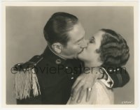 2f1980 NIGHT OF MYSTERY 8x10.25 still 1928 c/u of Adolphe Menjou kissing Evelyn Brent by Richee!