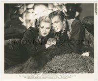 2f1983 NORTH WEST MOUNTED POLICE 8x10 key book still 1940 best Gary Cooper & Madeleine Carroll c/u!