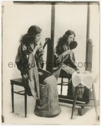 2f2000 RESCUING ANGEL candid 8x10 still 1919 Shirley Mason wearing kimono & doing makeup by Apeda!