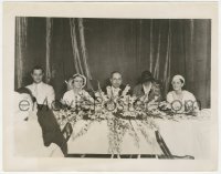 2f2004 ROBERT MONTGOMERY/LOUIS B. MAYER/NORMA SHEARER 8x10.25 news photo 1932 at MGM luncheon!