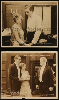 2f1778 SELFISH WOMAN 2 8x10 stills 1916 Wallace Reid billed under Cleo Ridgely, ultra rare!