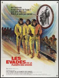 2f0137 ESCAPE FROM THE PLANET OF THE APES French 1p 1971 different sci-fi art by Boris Grinsson!