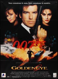 2f0143 GOLDENEYE French 1p 1995 Pierce Brosnan as secret agent James Bond 007, cool montage!