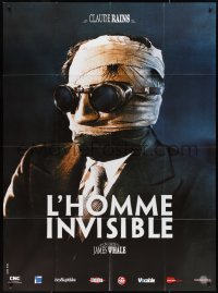 2f0152 INVISIBLE MAN French 1p R2000s James Whale, H.G. Wells, wonderful different image!