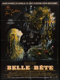 2f0157 LA BELLE ET LA BETE French 1p R2013 from Jean Cocteau's classic fairy tale, cool Malcles art!