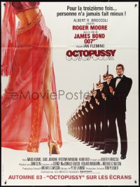 2f0167 OCTOPUSSY advance French 1p 1983 different art of Roger Moore as James Bond by Daniel Goozee!