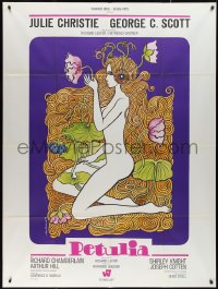 2f0170 PETULIA French 1p 1968 different Jean Fourastie art of naked Julie Christie with flowers!