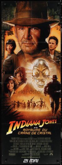 2f0108 INDIANA JONES & THE KINGDOM OF THE CRYSTAL SKULL French door panel 2008 Spielberg, Drew art!