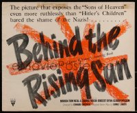 2f0200 BEHIND THE RISING SUN pressbook 1943 WWII propaganda, more ruthless than Hitler's Children!