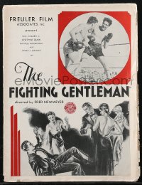 2f0408 FIGHTING GENTLEMAN pressbook 1932 William Collier, Jr., Josephine Dunn, boxing, ultra rare!