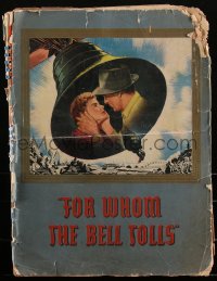 2f0249 FOR WHOM THE BELL TOLLS pressbook 1943 Gary Cooper & Ingrid Bergman, Ernest Hemingway, rare!