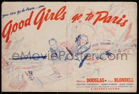 2f0259 GOOD GIRLS GO TO PARIS pressbook 1939 sexy Joan Blondell, Melvyn Douglas, ultra rare!