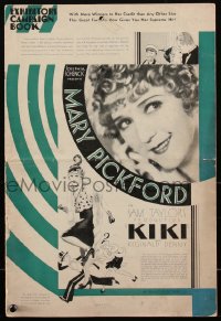 2f0283 KIKI pressbook 1931 Mary Pickford, Reginald Denny, amazing romance of a modern madcap, rare!