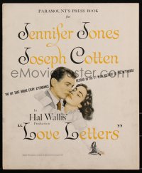 2f0292 LOVE LETTERS pressbook 1945 Joseph Cotten, Jennifer Jones, screenplay by Ayn Rand, rare!