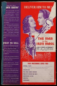 2f0296 MAN IN THE IRON MASK pressbook 1939 Louis Hayward, Joan Bennett, James Whale, very rare!