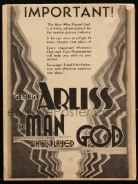 2f0420 MAN WHO PLAYED GOD pressbook 1932 young Bette Davis shown with George Arliss, very rare!