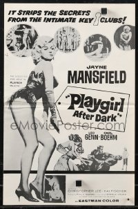 2f0427 PLAYGIRL AFTER DARK pressbook 1962 sexy Jayne Mansfield, secrets of the intimate key clubs!