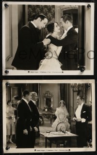 2f1727 GENTLEMAN OF PARIS 3 8x10 stills 1927 different images of French aristocrat Adolph Menjou!